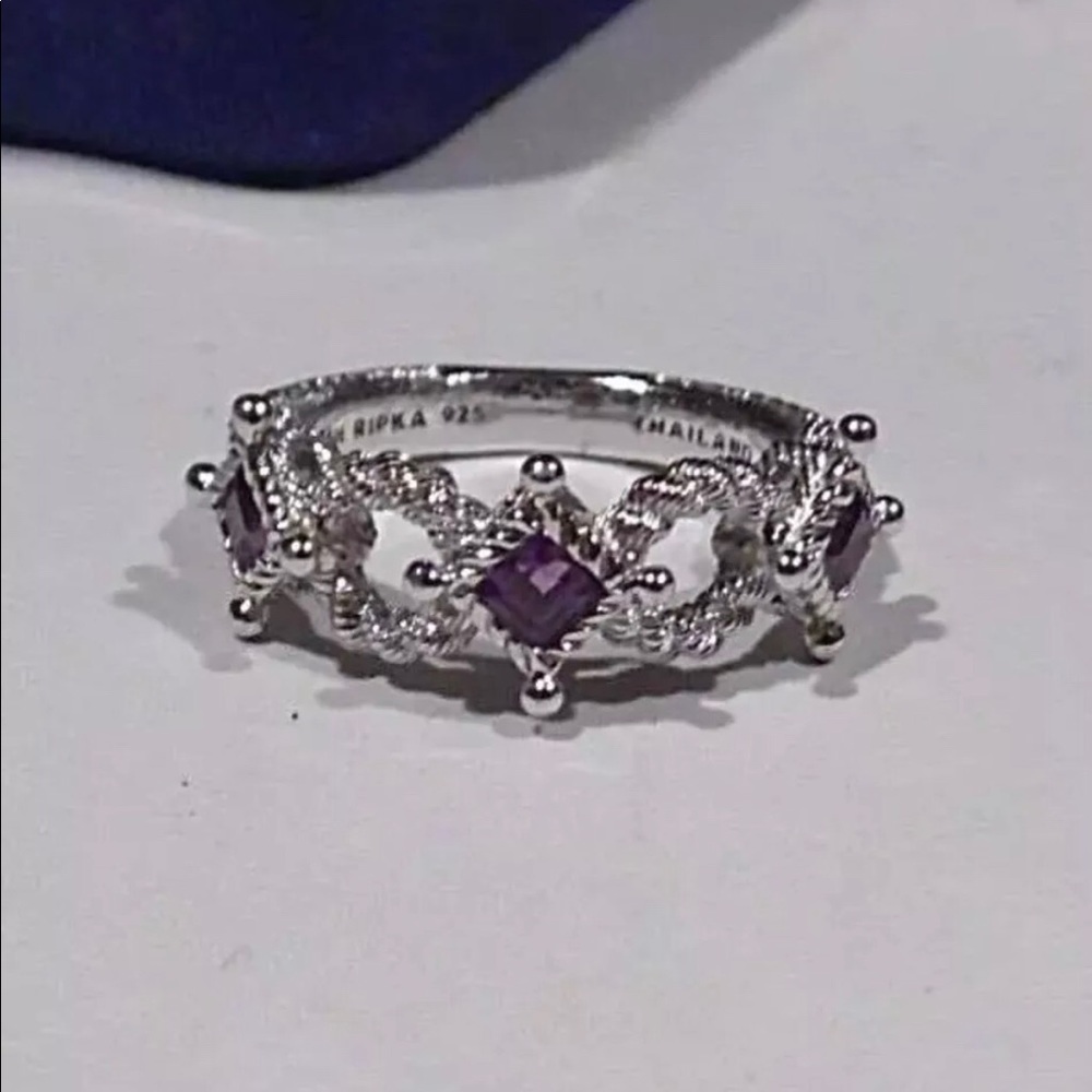 Judith Ripka Amethyst Band Ring